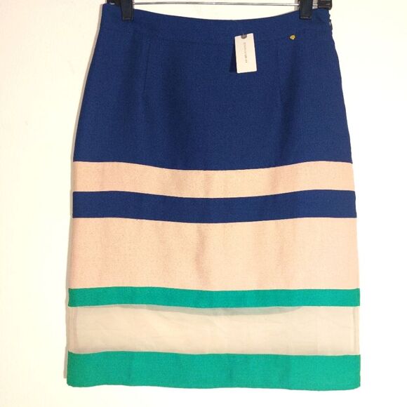 Anthropologie Harlyn Parfait Colorblock Knee-Length Pencil Skirt Size S NWT - Picture 6 of 12
